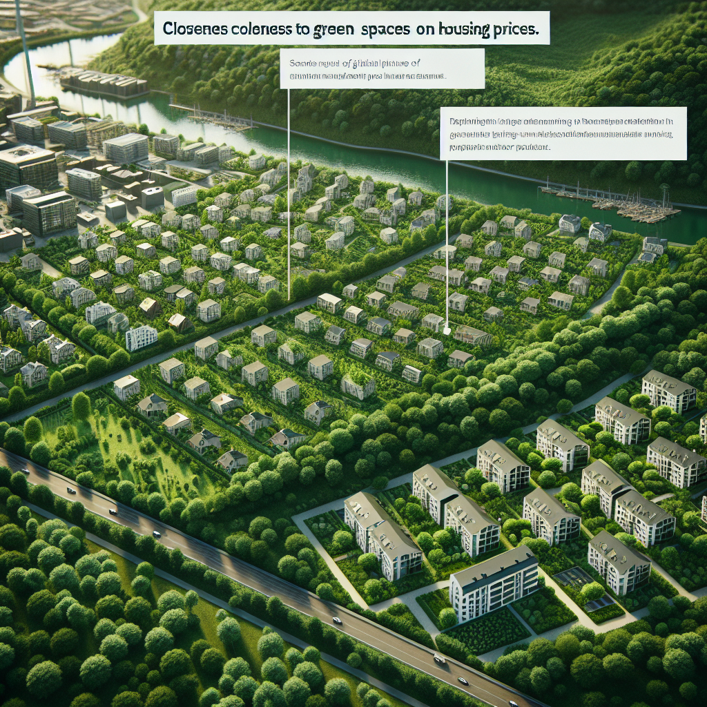 Einfluss von Grünflächennähe auf Immobilienpreise in Cottbus Sandow